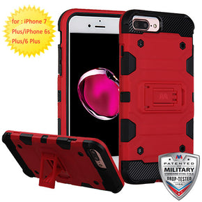 Apple iPhone 8/7 Plus Storm Tank Hybrid Protector Cover - Red / Black