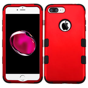 Apple iPhone 8 Plus/7 Plus TUFF Series Hybrid Case - Titanium Red/Black