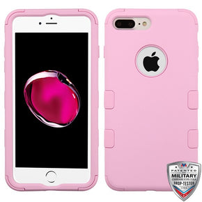 Apple iPhone 8/7 Plus TUFF Hybrid Phone Protector Cover - Soft Pink / Soft Pink
