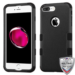 Apple iPhone 8/7 Plus TUFF Hybrid Protector Cover - Natural Black / Black