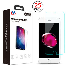 Apple iPhone 8 Plus/7 Plus / 6s Plus/6 Plus Tempered Glass Screen Protector (2.5D)(25-pack) - Clear