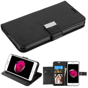 Apple iPhone 8/7 Plus Xtra Series MyJacket Wallet Case - Black / Black
