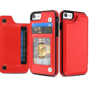 Apple iPhone 8/7 Stow Wallet Case - Red