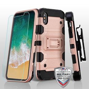 Apple iPhone XS/X Hybrid Holster Combo Clip Case Cover