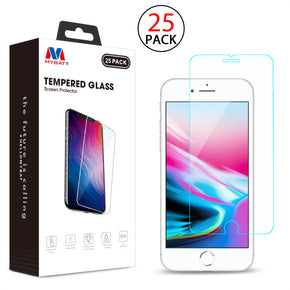 Apple iPhone 8/7/6s/6 Tempered Glass Screen Protector (2.5D)(25-pack) - Clear