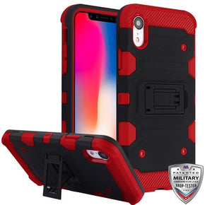 Apple iPhone XR 3-in-1 Storm Tank Hybrid Case - Black / Red