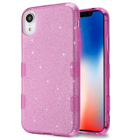 Apple iPhone XR TUFF Full Glitter Hybrid Protector Cover - Purple