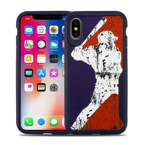Apple iPhone X / Xs Vista Hybrid Protector Cover with Package - Batter Up / Blue