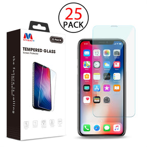 Apple iPhone XS/X Tempered Glass Screen Protector (2.5D)(25-pack) - Clear