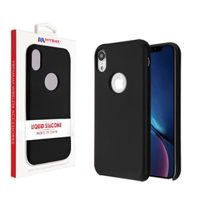 Apple iPhone XR Liquid Silicone Protector Cover - Black