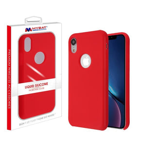 Apple iPhone XR Liquid Silicone Protector Cover - Red