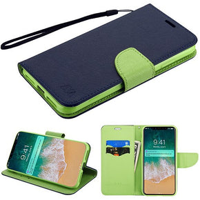 Apple iPhone XS Max Liner MyJacket Wallet Case - Dark Blue/Green