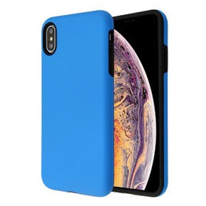 Apple iPhone XS Max Fuse Hybrid Protector Cover - Rubberized Dark Blue / Black