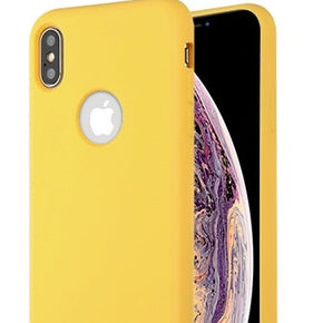Apple iPhone XS Max Liquid Silicone Protector Cover - Yellow