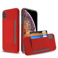 Apple iPhone Xs Plus Hybrid Card Case Cover
