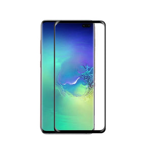 Samsung Galaxy S10 Plus Full Curved Coverage Tempered Glass Screen Protector - Black