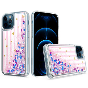 Apple iPhone 13 (6.1) Liquid Glitter Design Hybrid Case
