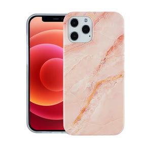 Apple iPhone SE (2020) Matte Design Hard TPU Case - Rose Marble