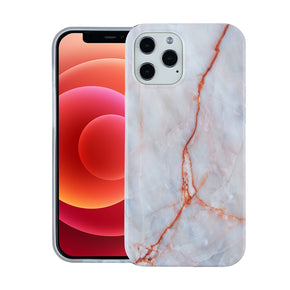 Apple iPhone SE (2020) Matte Design Hard TPU Case - White Marble