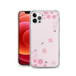 Apple iPhone 12 Pro Max (6.7) Thick Hard TPU Case - Sakura Flowers