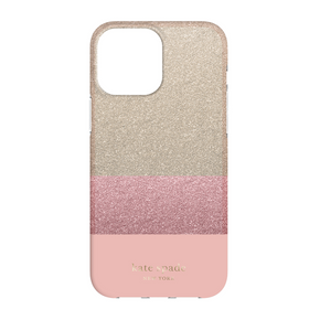 Apple iPhone 13 Pro Max (6.7) Kate Spade New York Collection Case - Glitter Block Pink