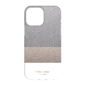 Apple iPhone 13 Pro Max (6.7) Kate Spade New York Collection Case - Glitter Block White