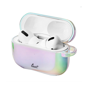 Apple AirPods Pro LAUT Holographic Case (w/ Keychain) - Pearl