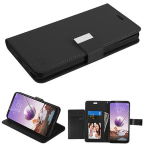 LG Stylo 5 Xtra Series Tri-Fold Wallet Case - Black