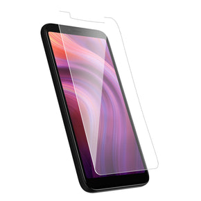 Alcatel 3V Clear Case Friendly Tempered Glass