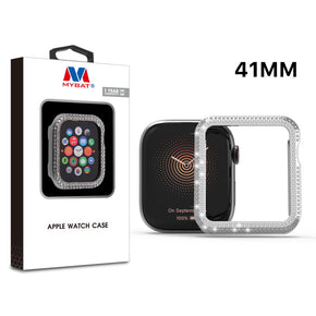 Apple Watch 41mm Watch Case (with Diamonds) - Transparent Clear