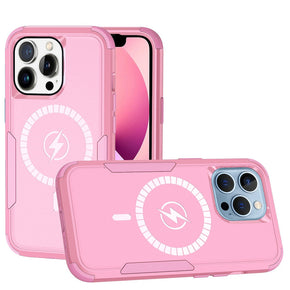 Apple iPhone 14 Pro Max (6.7) MagSafe Tough Hybrid Case - Pink