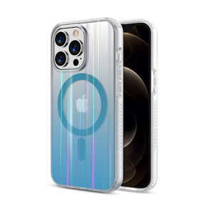 Apple iPhone 12 Pro Max (6.7) Mood Series Case + AttachMe with MagSafe Compatible - Transparent Blue