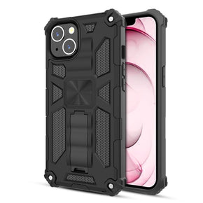 Apple iPhone 13 (6.1) Sturdy Hybrid Protector Cover (with Magnetic Kickstand)