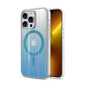 Apple iPhone 13 Pro (6.1) Mood Series Case + AttachMe with MagSafe Compatible -  Transparent Blue