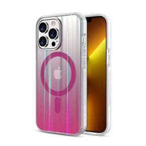 Apple iPhone 13 Pro (6.1) Mood Series Case + AttachMe with MagSafe Compatible -  Transparent Pink