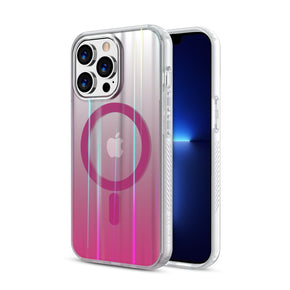Apple iPhone 13 Pro Max (6.7) Mood Series Case + AttachMe with MagSafe Compatible - Transparent Pink