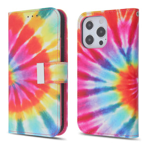 Apple iPhone 13 Pro Max (6.7) Xtra Series Wallet Case (with RFID Blocking) - Tie Dye Swirl