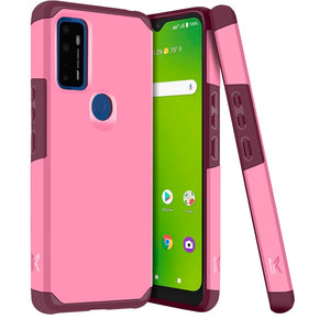 Cricket Dream 5G / AT&T RADIANT Max 5G Slim Hybrid Case - Light Pink
