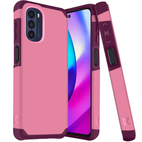 Motorola Moto G 5G (2022) Slim Hybrid Case - Light Pink