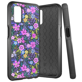 T-Mobile REVVL V Slim Design Hybrid Case - Mystical Floral Bloom