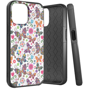 Apple iPhone 13 Pro Max (6.7) Slim Hybrid Case - Harmonious Butterfly Floral