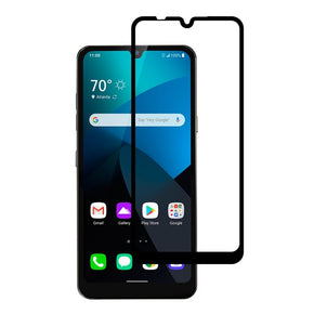 LG Harmony 4 Full Coverage Tempered Glass Screen Protector - Black