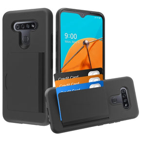 LG K51 Pocket Hybrid Wallet Case Cover