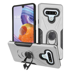 LG Stylo 6 Hybrid Ring Stand Case Cover