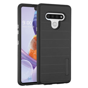 LG Stylo 6 Hybrid Dotted Texture Case Cover