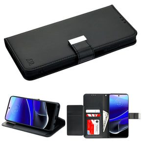 Motorola Moto G Stylus 5G (2022) Xtra Series Tri-Fold Wallet Case - Black