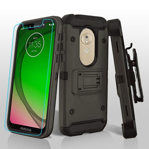 Motorola Moto G7 Play Hybrid Holster Case Cover