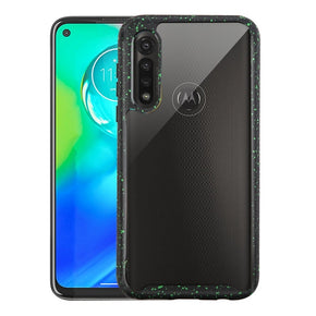 Motorola Moto G Power (2020) Hybrid Transparent Splash Color Frame Case Cover