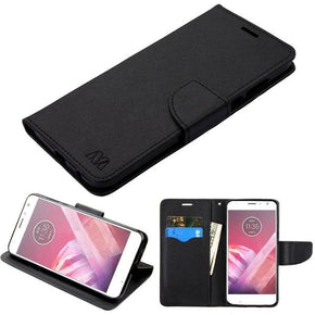 Motorola Moto Z2 Play / Z2 Force Wallet Case - Black