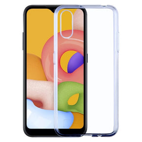 Samsung Galaxy A01 Glossy Candy Skin Cover - Transparent Clear